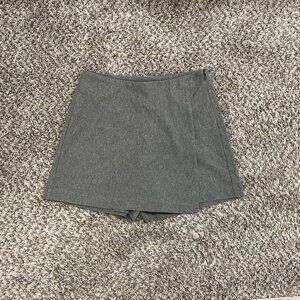 Muji Cotton Blend Sweater Skort in Grey Size S
